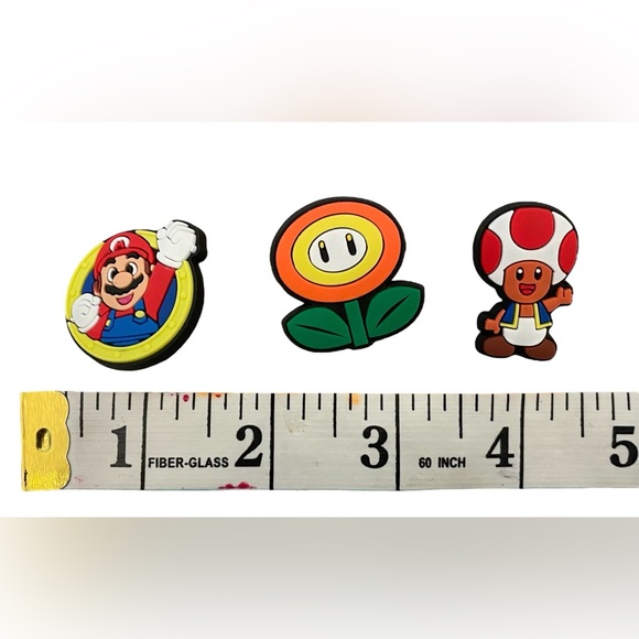 Croc charms Super Mario Brothers set of 3 - Picture 2 of 3